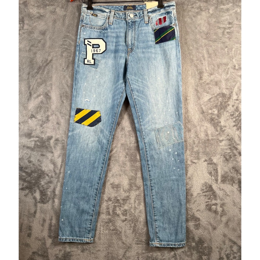 Polo Ralph Lauren Kids Jeans 16 fits 29x29 Astor Slim Boyfriend Patchwork